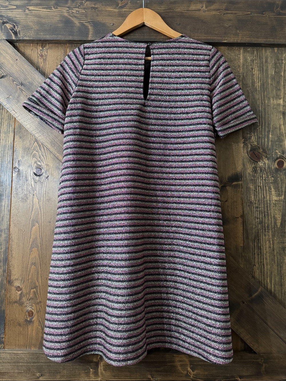SÉZANE Vick Striped Metallic Shirt Dress - Picture 4 of 8